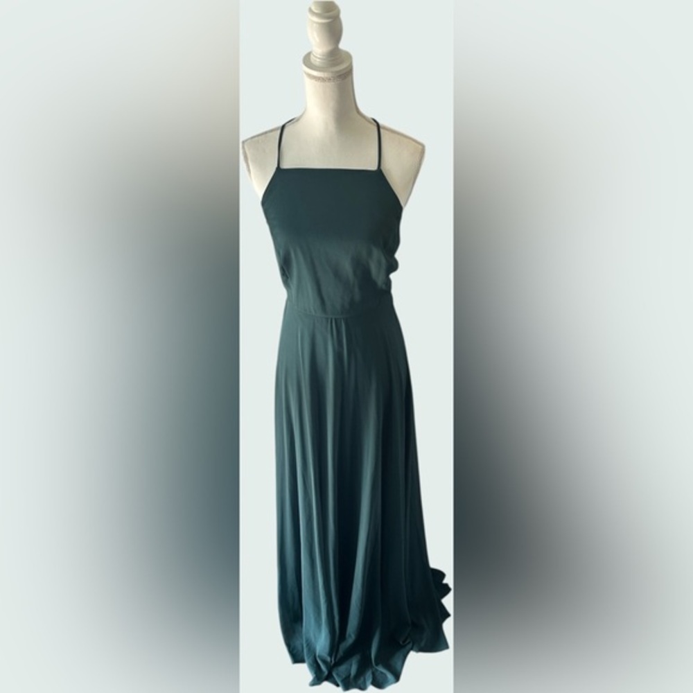 Lulu's Elegant Teal Maxi Dress